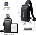 🎒 Multifunction Sling Bag – Stylish, Compact & Travel-Ready 🖤✨