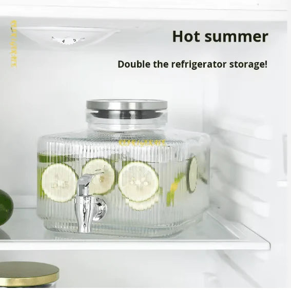 Glass Water Server with Stand